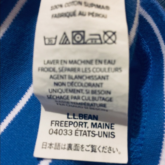 LL Bean v-neck t-shirt - Picture 6 of 6